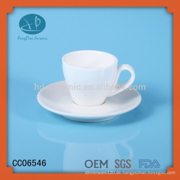 Keramik-Mini-Tasse und Untertassen, 75ml Kaffeetasse und Untertasse